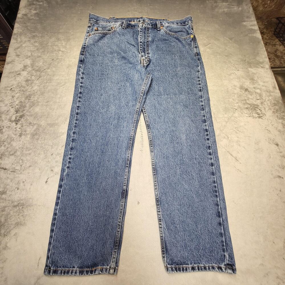 Levi's 505 Jeans Mens 40x30 Blue Straight Regular Fit Denim Medium Wash